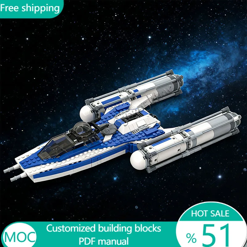 592CS Star Plan Movie MOC Captain Rex's Y-wing Space Fighter Model DIY Creative Ideas Child Toy Assembly Puzzle Birthday Gifts
592CS Star Plan Movie MOC Captain Rex's Y-wing Space Fighter Model DIY Creative Ideas Child Toy Assembly Puzzle Birthday Gifts