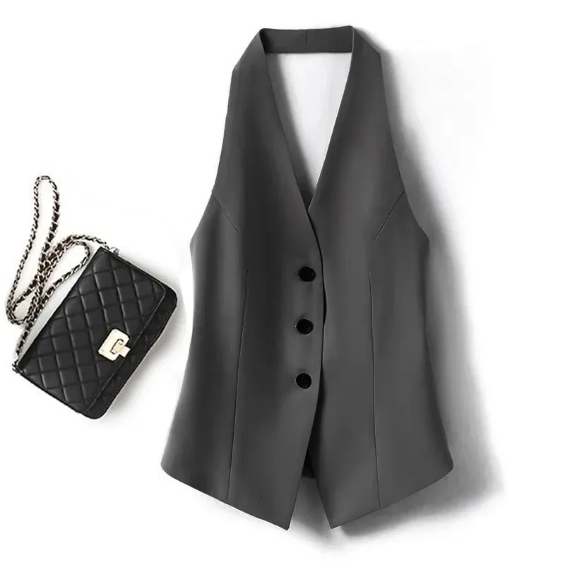 Костюм с бретелькой на шее, жилет, женские весенне-осенние топы в новом стиле
Костюм с бретелькой на шее, жилет, женские весенне-осенние топы в новом стиле