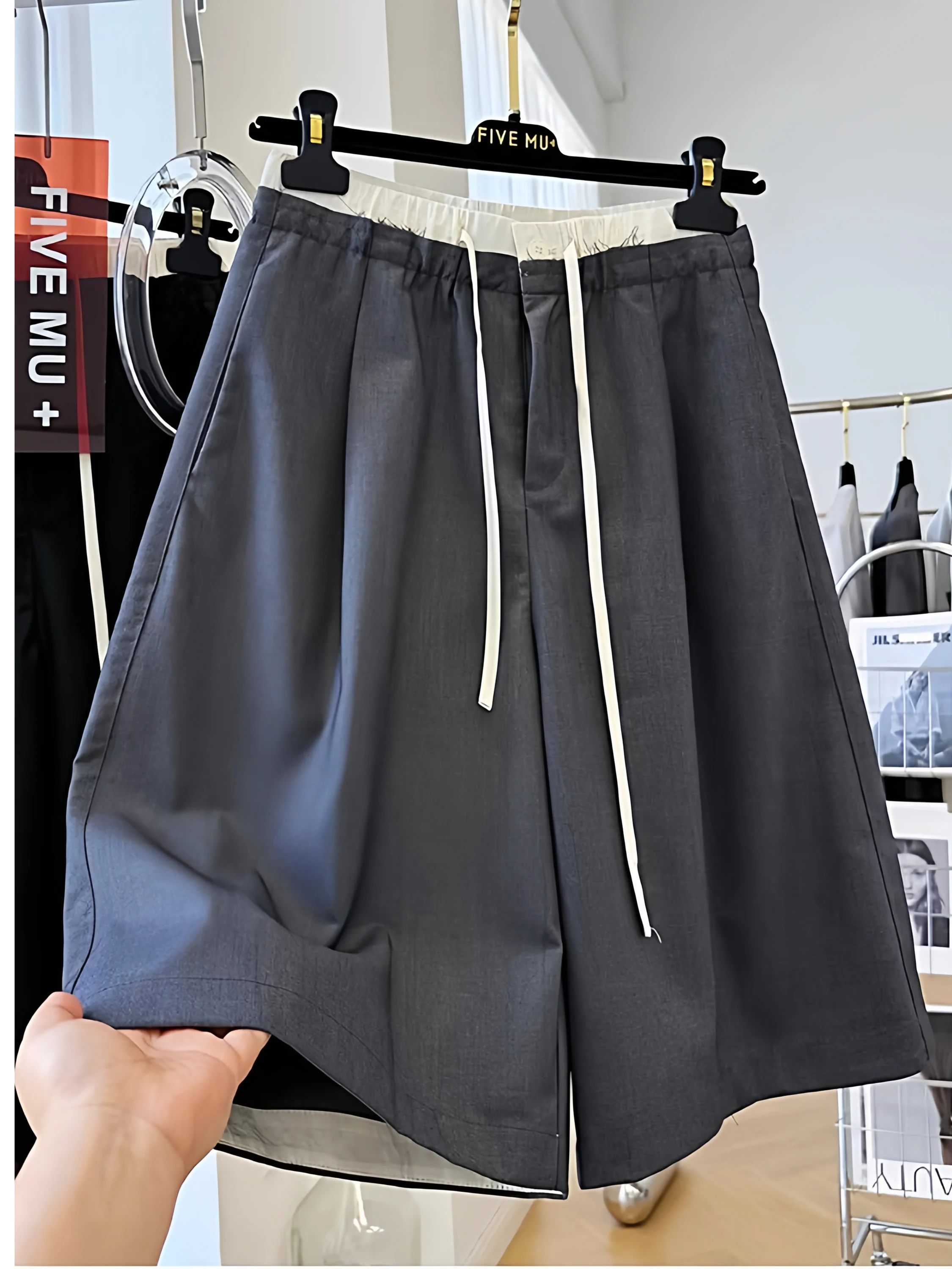 plus Size Women's Elastic Waist Drawstring Wide Leg Shorts Loose Fit Summer Slimming Pants High Waist Straight Cut Color
plus Size Women's Elastic Waist Drawstring Wide Leg Shorts Loose Fit Summer Slimming Pants High Waist Straight Cut Color