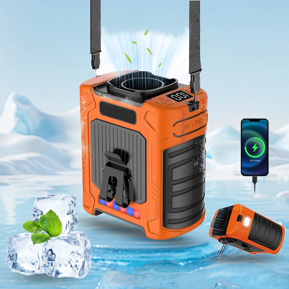 Портативный уличный поясной вентилятор 10000 мАч, подвесной на шею, сильный ветер с блоком питания, светодиодное освещение для экстренных видов спорта, работы на открытом воздухе
Портативный уличный поясной вентилятор 10000 мАч, подвесной на шею, сильный ветер с блоком питания, светодиодное освещение для экстренных видов спорта, работы на открытом воздухе