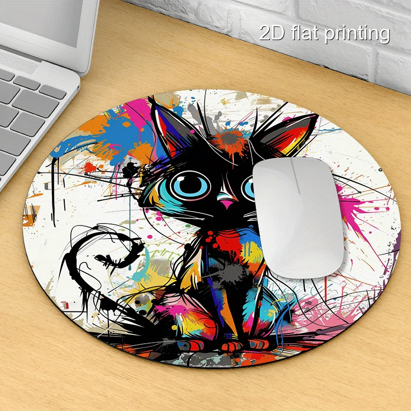 Colorful Black Cat with Splatter small mouse pad desk pad rubber anti-slip edge locking laptop office mat pc accessories gaming
Colorful Black Cat with Splatter small mouse pad desk pad rubber anti-slip edge locking laptop office mat pc accessories gaming