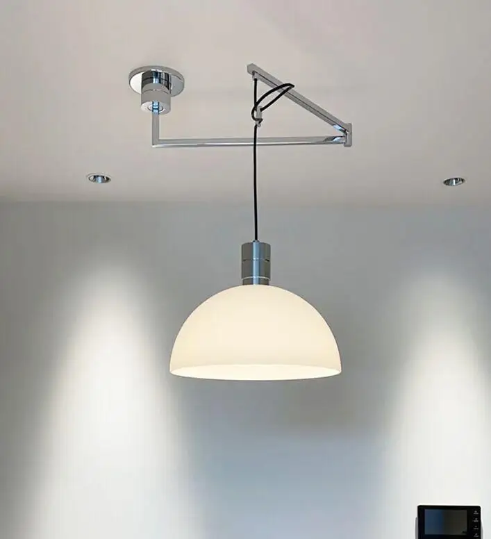 Retro Movable Design Lamp Bar Table Restaurant LED Chandelier Simple Study White/Black Chandelier Nordic Creative Personality
Retro Movable Design Lamp Bar Table Restaurant LED Chandelier Simple Study White/Black Chandelier Nordic Creative Personality