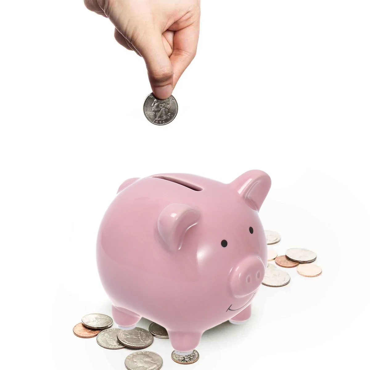 Ceramic Piggy Bank Coin Bank Saving Pot Money Bank Birthday Christmas Gift Nursery Decor for Girls Boys (Pink)
Ceramic Piggy Bank Coin Bank Saving Pot Money Bank Birthday Christmas Gift Nursery Decor for Girls Boys (Pink)