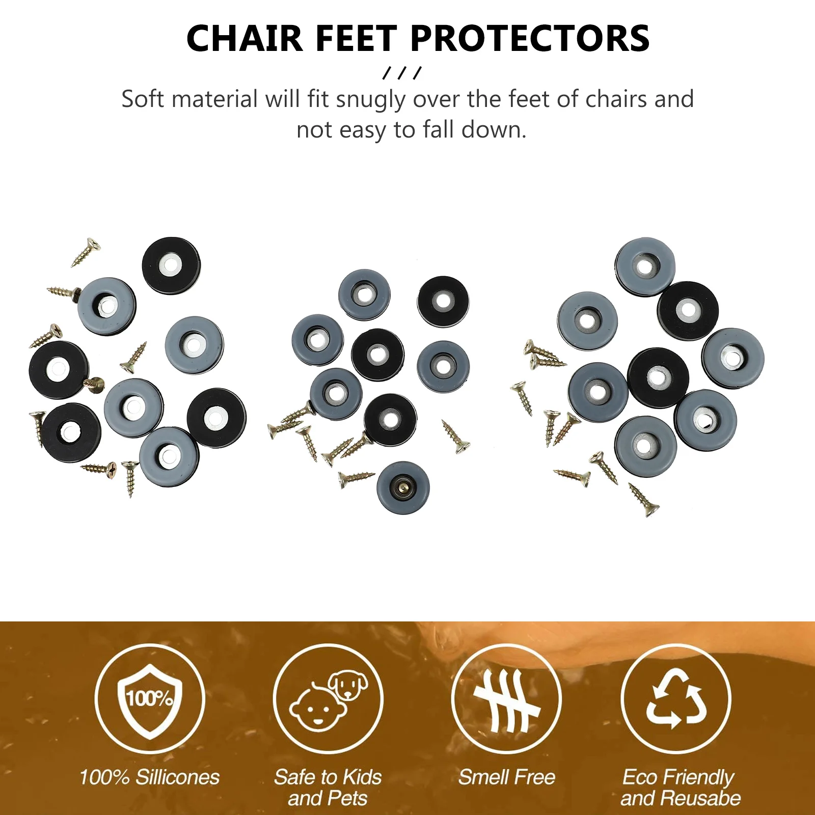 24pcs Furniture Legs Protector Pads Non-Slip Chair Feet For Hardwood Laminate Tile Reduces Noise Vibration
24pcs Furniture Legs Protector Pads Non-Slip Chair Feet For Hardwood Laminate Tile Reduces Noise Vibration