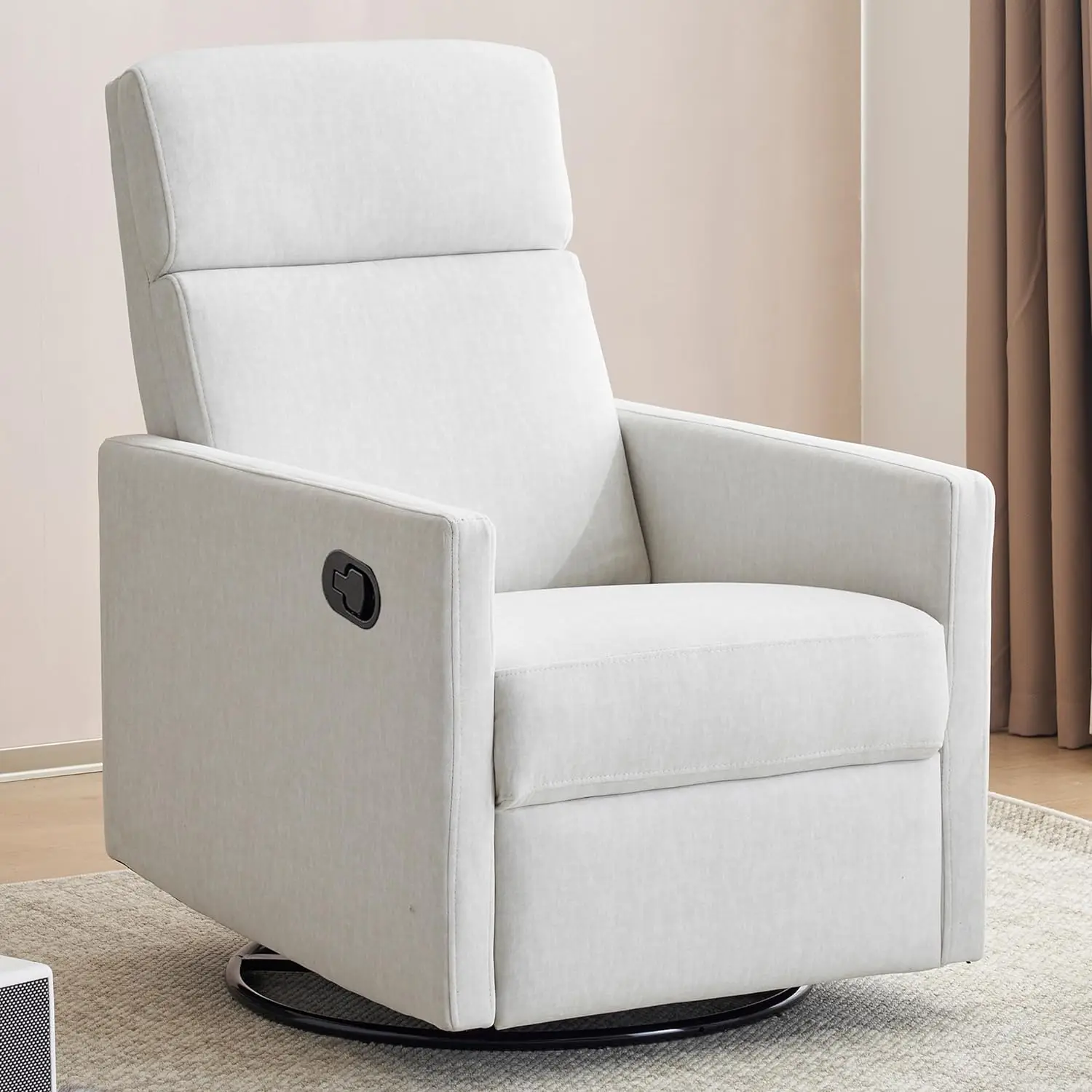 Swivel Rocking Recliner Chair for Adults, Upholstered Fabric Reclining Single Sofa Chair(Beige)
Swivel Rocking Recliner Chair for Adults, Upholstered Fabric Reclining Single Sofa Chair(Beige)