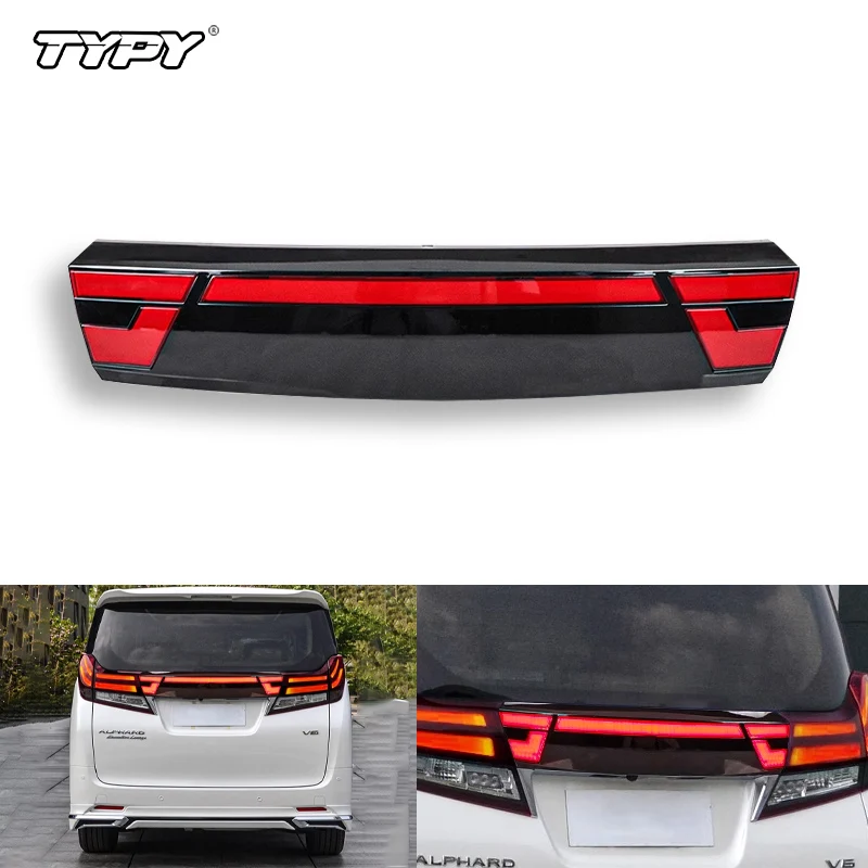 Чехол TYPY светодиодных задних фонарей для Toyota Alphard 30. # 2015-18, Сканирование запуска, Ночной ДХО, Стоп-сигнал 100%, Поворотники-стримеры 
Чехол TYPY светодиодных задних фонарей для Toyota Alphard 30. # 2015-18, Сканирование запуска, Ночной ДХО, Стоп-сигнал 100%, Поворотники-стримеры