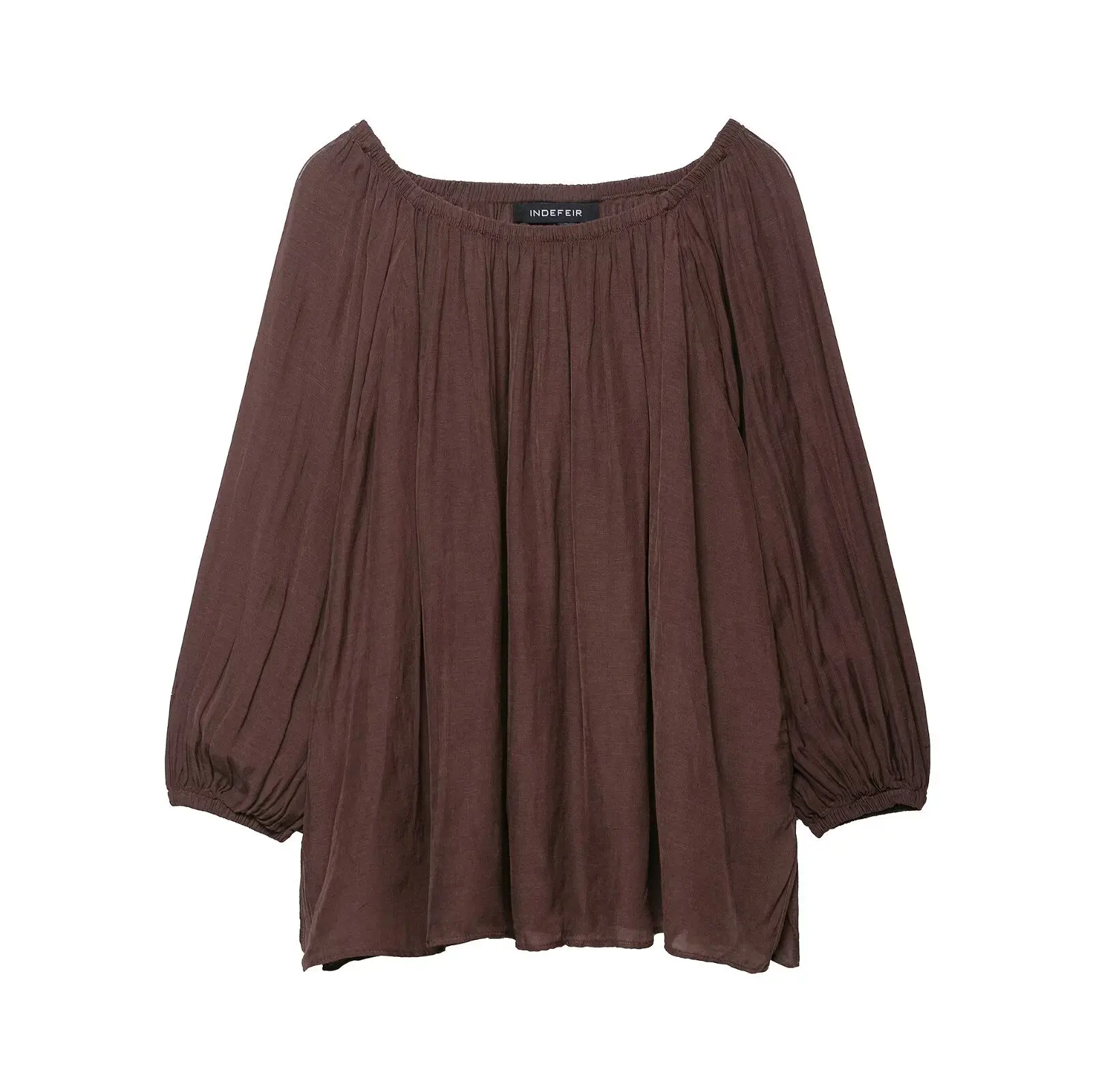 Европейская и американская женская одежда, повседневный свободный воротник с одним словом, топ с открытыми плечами и длинными рукавами
Европейская и американская женская одежда, повседневный свободный воротник с одним словом, топ с открытыми плечами и длинными рукавами