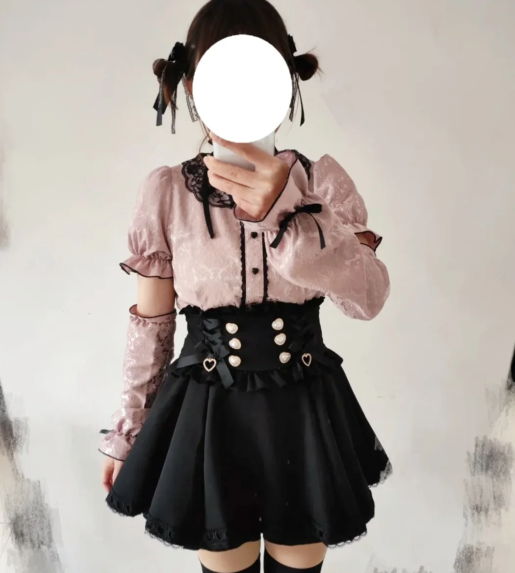 SOIOMES Japanese Ribbon Bow Suspender Dress Lolita Dress Lolita Soft Girl Cute Dress
SOIOMES Japanese Ribbon Bow Suspender Dress Lolita Dress Lolita Soft Girl Cute Dress