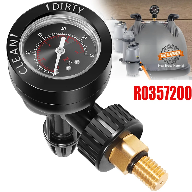 Upgrade R0357200 Brass Air Relief Valve with Pressure Gauge, Air Release Valve Replacement for Zodiac Janay Pool and Spa Filters
Upgrade R0357200 Brass Air Relief Valve with Pressure Gauge, Air Release Valve Replacement for Zodiac Janay Pool and Spa Filters