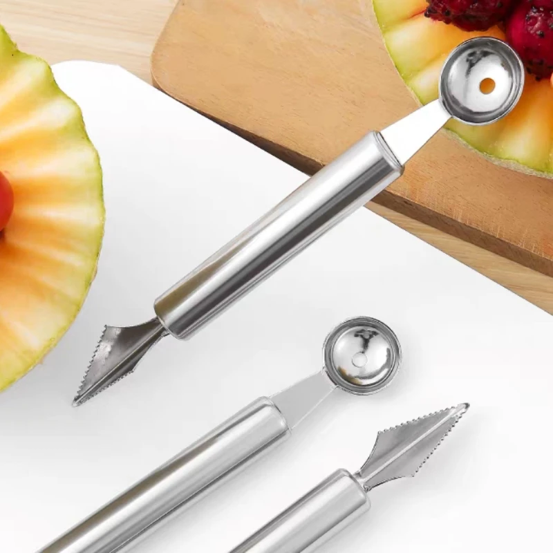 1pcs Creative Fruit Carving Knife Watermelon Baller Ice Cream Dig Ball Scoop Spoon Baller Diy Assorted Cold Dishes Tools
1pcs Creative Fruit Carving Knife Watermelon Baller Ice Cream Dig Ball Scoop Spoon Baller Diy Assorted Cold Dishes Tools