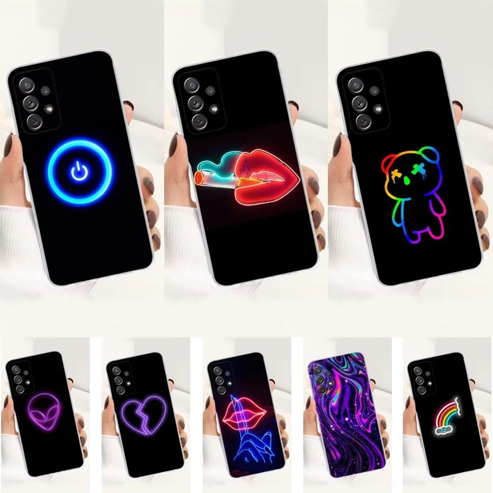 Neon Light Phone Case For Samsung S30,S23,S21,S22,S20,Ultra,FE,Lite, S10,S9,S8,PIus,Transparent, Silicone Case
Neon Light Phone Case For Samsung S30,S23,S21,S22,S20,Ultra,FE,Lite, S10,S9,S8,PIus,Transparent, Silicone Case