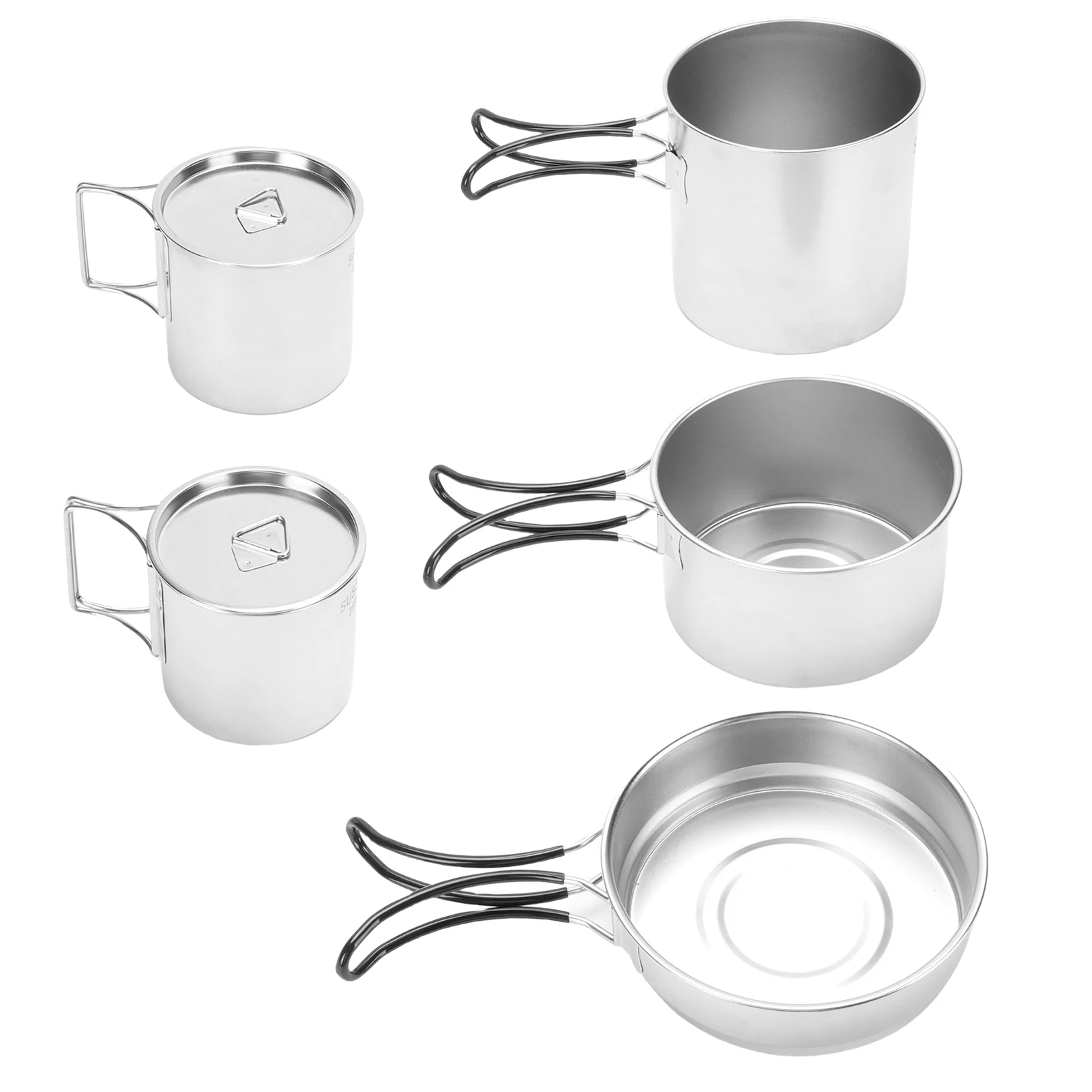 Camping Cookware Set Stainless Steel Camping Cooking Set with Pot Pan Drinking Cup and Storage Bag for Traveling Hiking Fishing
Camping Cookware Set Stainless Steel Camping Cooking Set with Pot Pan Drinking Cup and Storage Bag for Traveling Hiking Fishing