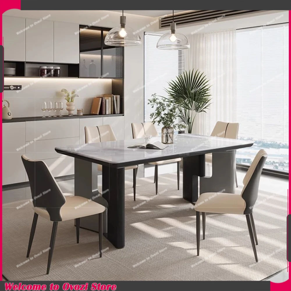Nordic Rectangle Dining Table 8 People Luxury Design ornament Dining Table Living Waterproof mesa comedor Home decoration
Nordic Rectangle Dining Table 8 People Luxury Design ornament Dining Table Living Waterproof mesa comedor Home decoration