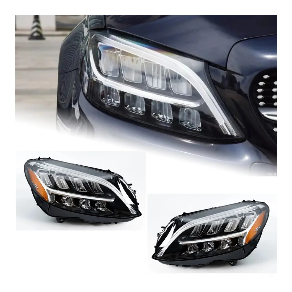 For Benz W205 2019-2021 LED Auto Headlight Assembly Upgrade Original Design C180 C200 C260 C300 S205 A Pair 
For Benz W205 2019-2021 LED Auto Headlight Assembly Upgrade Original Design C180 C200 C260 C300 S205 A Pair