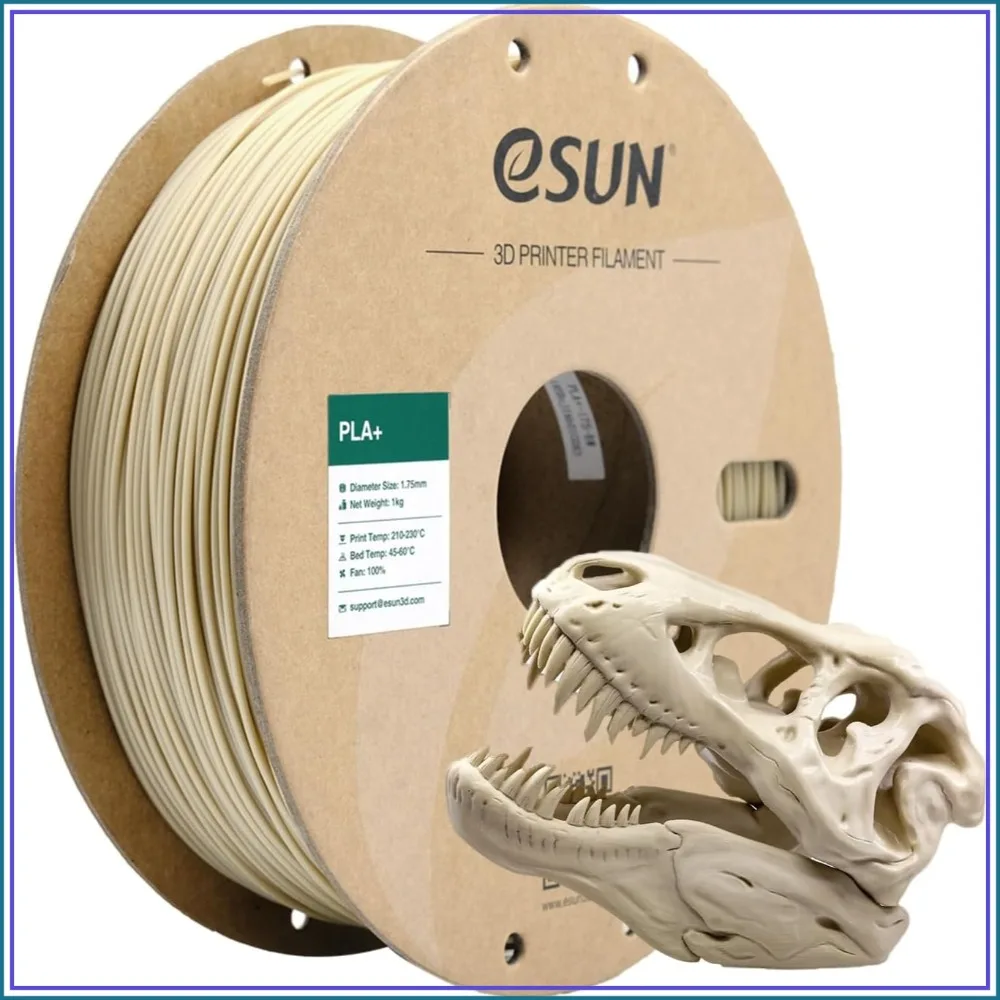 PLA+ Filament 1.75mm, Dimensional Accuracy +/- 0.03mm, 1KG Spool, Bone White, Easy to Print & High Toughness
PLA+ Filament 1.75mm, Dimensional Accuracy +/- 0.03mm, 1KG Spool, Bone White, Easy to Print & High Toughness