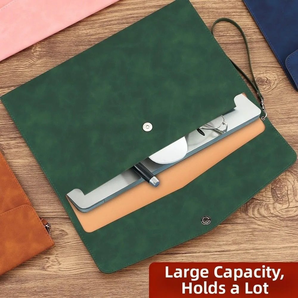 Портативная кожаная сумка для документов формата А5 с ручкой, деловой портфель большой емкости, водонепроницаемые чехлы для ноутбуков, офисный органайзер
Портативная кожаная сумка для документов формата А5 с ручкой, деловой портфель большой емкости, водонепроницаемые чехлы для ноутбуков, офисный органайзер