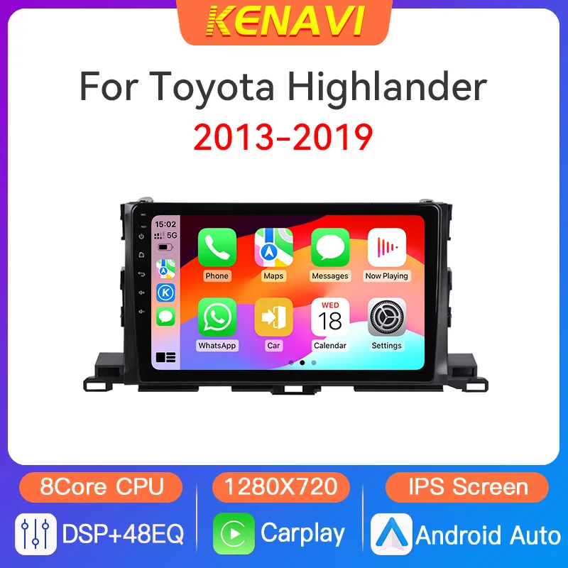 Car Stereo Radio Multimedia Player For Toyota Highlander 2013-2019 GPS RDS Carplay Android Auto 2Din No DVD Head Unit IPS Screen
Car Stereo Radio Multimedia Player For Toyota Highlander 2013-2019 GPS RDS Carplay Android Auto 2Din No DVD Head Unit IPS Screen