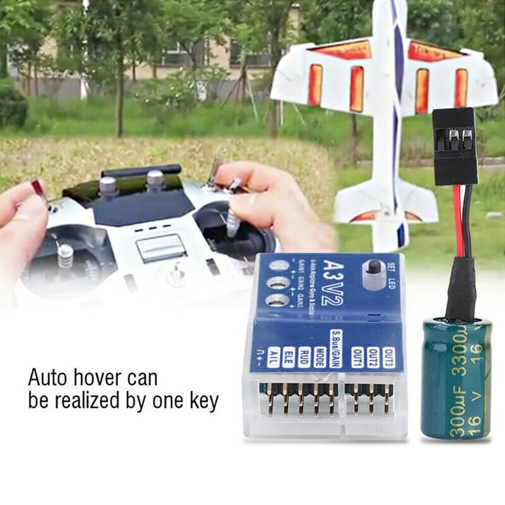 New A3 V2 Flight Controller 3-Axis Low-Noise RC Airplane Stabilizer Lightweight Gyro Stabilizer for RC Model Aircraft
New A3 V2 Flight Controller 3-Axis Low-Noise RC Airplane Stabilizer Lightweight Gyro Stabilizer for RC Model Aircraft