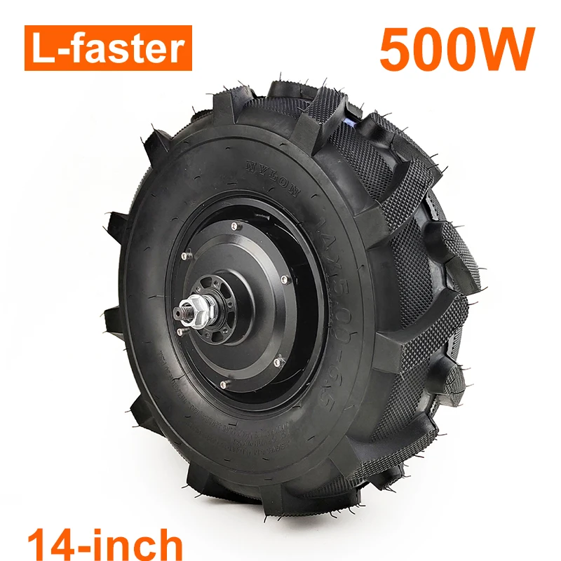 L-faster 500 Вт 14x5,00-6,5 сельскохозяйственная шина, черная бесщеточная ступица, моторное колесо для электрического колеса, ручная тележка
L-faster 500 Вт 14x5,00-6,5 сельскохозяйственная шина, черная бесщеточная ступица, моторное колесо для электрического колеса, ручная тележка