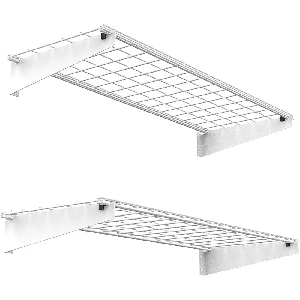 2-Pack 15x45 Heavy Duty Garage Wall Shelves - 45 x 15 Adjustable Storage Rack, Max Load 400lb, White
2-Pack 15x45 Heavy Duty Garage Wall Shelves - 45 x 15 Adjustable Storage Rack, Max Load 400lb, White