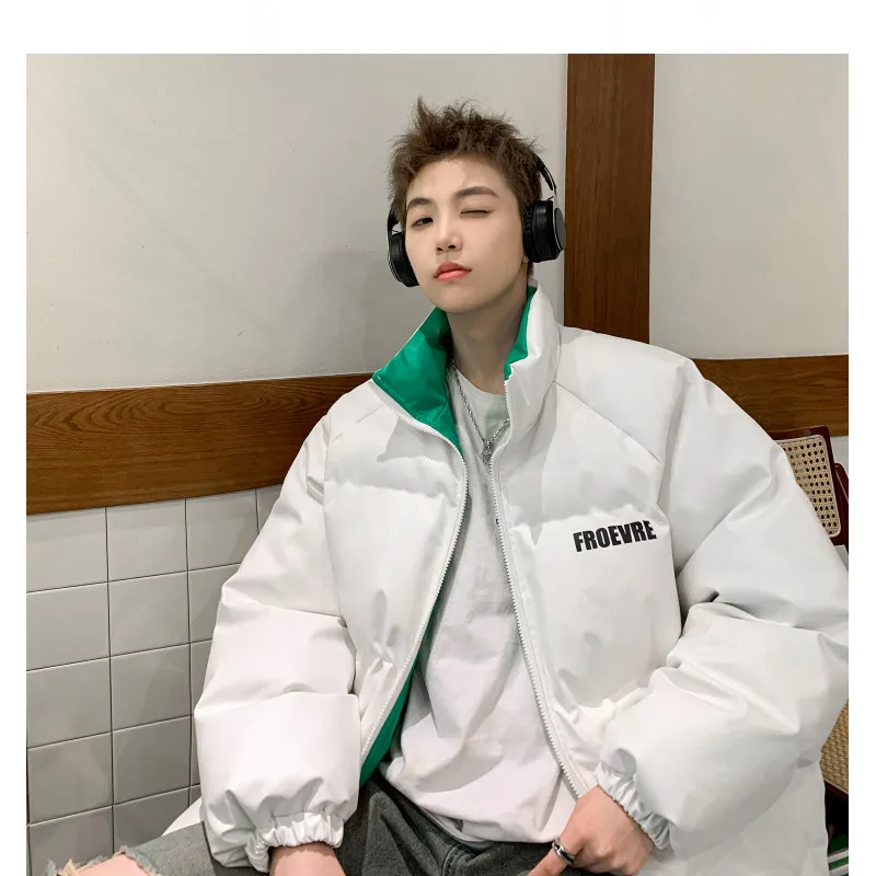 Утепленная куртка из искусственной кожи и хлопка для мужчин, свободный крой, воротник-стойка, зимняя верхняя одежда, молодежная повседневная модель на молнии
Утепленная куртка из искусственной кожи и хлопка для мужчин, свободный крой, воротник-стойка, зимняя верхняя одежда, молодежная повседневная модель на молнии