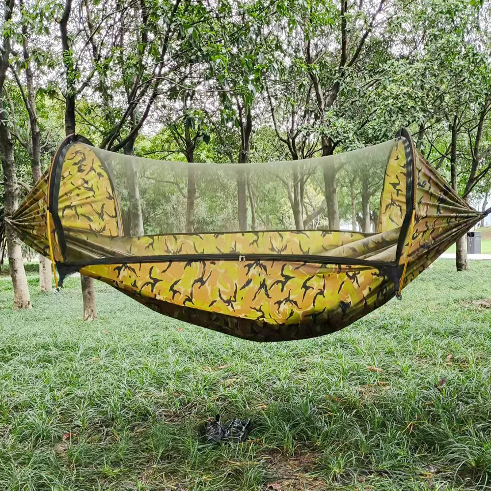 Гамак для кемпинга, одинарный двойной гамак с защитой от опрокидывания и москитной сеткой, парашютная ткань, уличный противомоскитный гамак
Гамак для кемпинга, одинарный двойной гамак с защитой от опрокидывания и москитной сеткой, парашютная ткань, уличный противомоскитный гамак