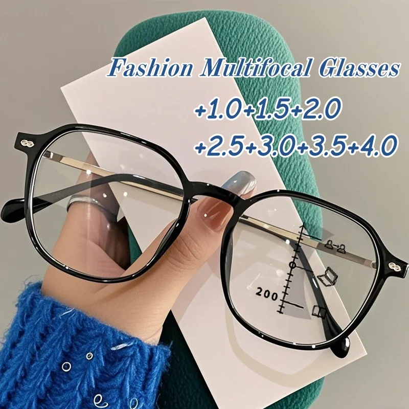 Ladies High Definition Multifocal Reaing Glasses Trendy Ultralight Far Sight Glasses Men Women Fashion Retro Presbyopia Eyewear
Ladies High Definition Multifocal Reaing Glasses Trendy Ultralight Far Sight Glasses Men Women Fashion Retro Presbyopia Eyewear