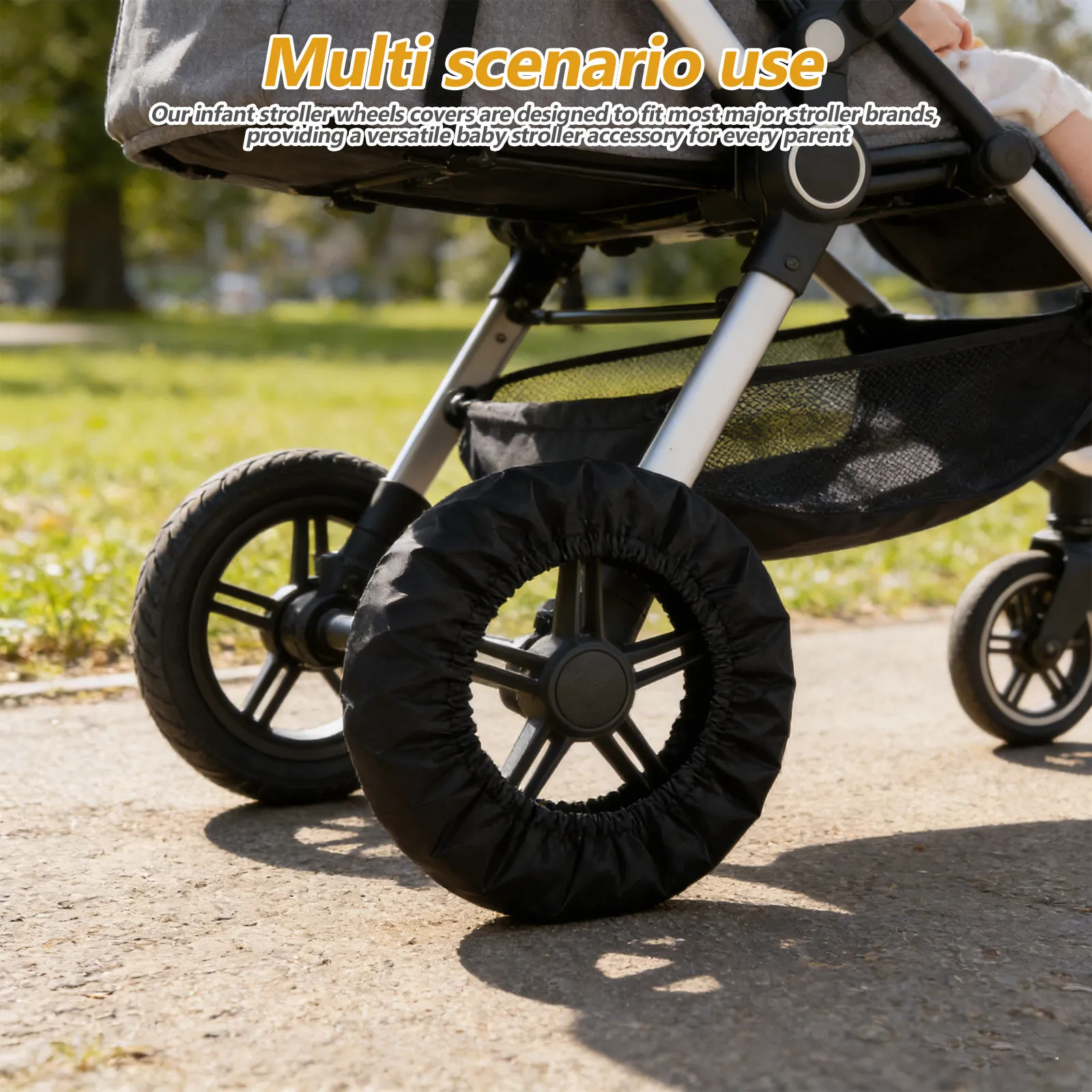 4Pcs Baby Stroller Wheel Protector - Dustproof Waterproof All-Weather Caster Sleeve for Infant Pushchair Pram Front Rear Wheels
4Pcs Baby Stroller Wheel Protector - Dustproof Waterproof All-Weather Caster Sleeve for Infant Pushchair Pram Front Rear Wheels