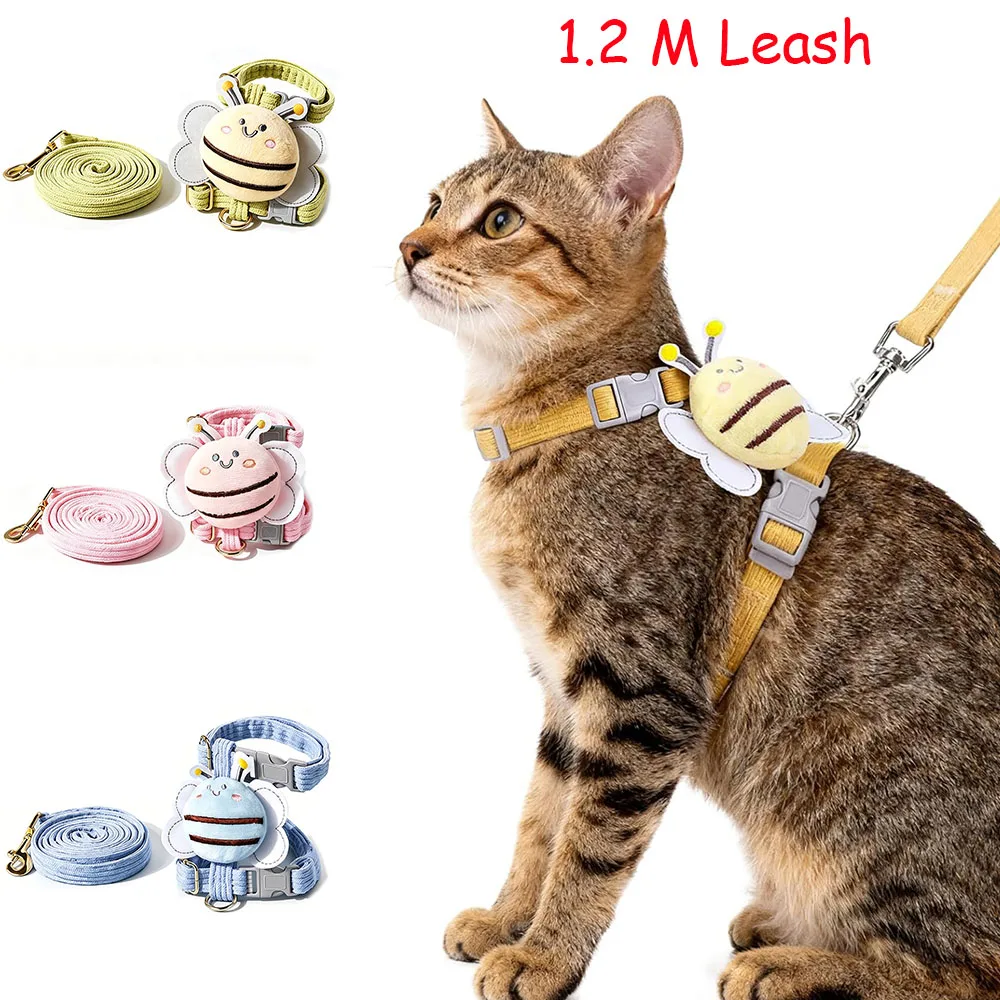 1PCS Cat Harness and Leash Set, Cat Harness Escape Proof, Rabbit Harness and Leash Set, Costumes for Cats and Bunny, 1.2M Leash
1PCS Cat Harness and Leash Set, Cat Harness Escape Proof, Rabbit Harness and Leash Set, Costumes for Cats and Bunny, 1.2M Leash