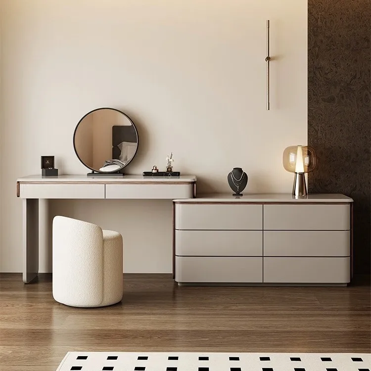 Modern Dressing Table Storage Vanity Table Organizer Makeup Dresser with Drawer Space Saving Coiffeuse Chambre Bedroom Furniture
Modern Dressing Table Storage Vanity Table Organizer Makeup Dresser with Drawer Space Saving Coiffeuse Chambre Bedroom Furniture