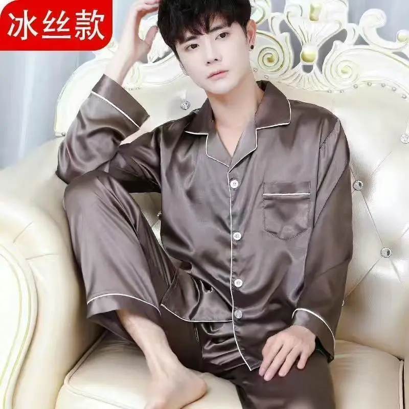 Мужской пижамный комплект, ночная рубашка большого размера, мужская домашняя одежда, свободный банный халат, мужская одежда для дома, пижамные штаны, летняя молодежная спортивная одежда с длинными рукавами
Мужской пижамный комплект, ночная рубашка большого размера, мужская домашняя одежда, свободный банный халат, мужская одежда для дома, пижамные штаны, летняя молодежная спортивная одежда с длинными рукавами
