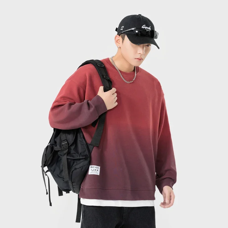 TFETTERS Brand Ombre Sweatshirts Mans Fake Two Pieces Autumn Winter New Sweatshirts for Couples Baggy Long Sleeve Tracksuit Men
TFETTERS Brand Ombre Sweatshirts Mans Fake Two Pieces Autumn Winter New Sweatshirts for Couples Baggy Long Sleeve Tracksuit Men