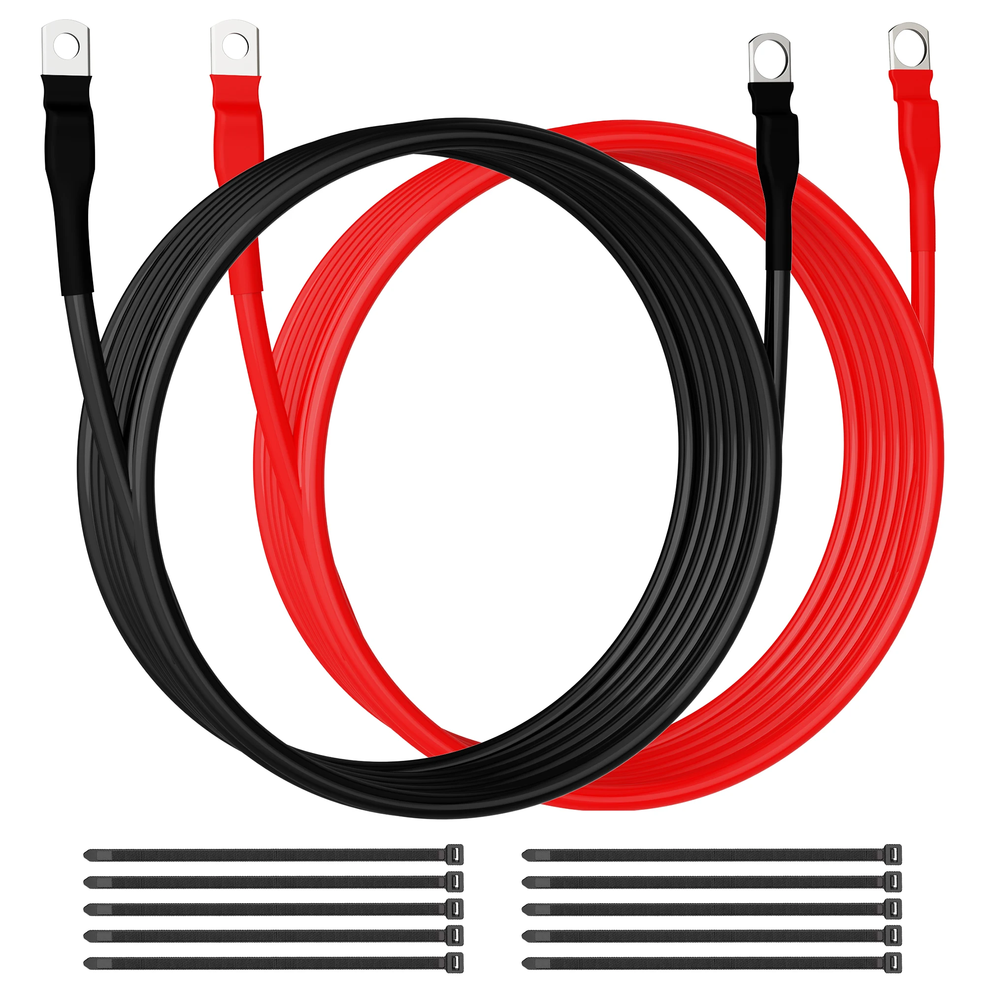 MICTUNING 2pcs 7 AWG Battery Cables,7-Feet Heavy Duty Marine Battery Power Inverter Copper Wire Set for Switch Panels
MICTUNING 2pcs 7 AWG Battery Cables,7-Feet Heavy Duty Marine Battery Power Inverter Copper Wire Set for Switch Panels