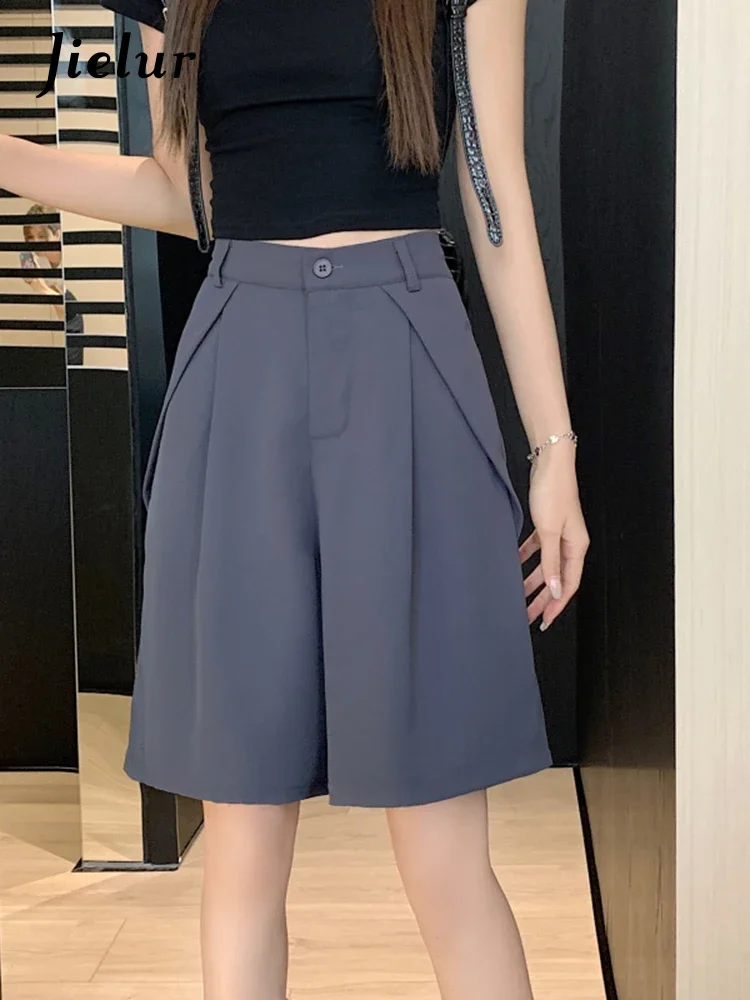 Jielur Summer New Solid Color Slim Women's Shorts High Waist Loose Casual Pants Woman Black Dark Grey Simple Chic Shorts Female
Jielur Summer New Solid Color Slim Women's Shorts High Waist Loose Casual Pants Woman Black Dark Grey Simple Chic Shorts Female