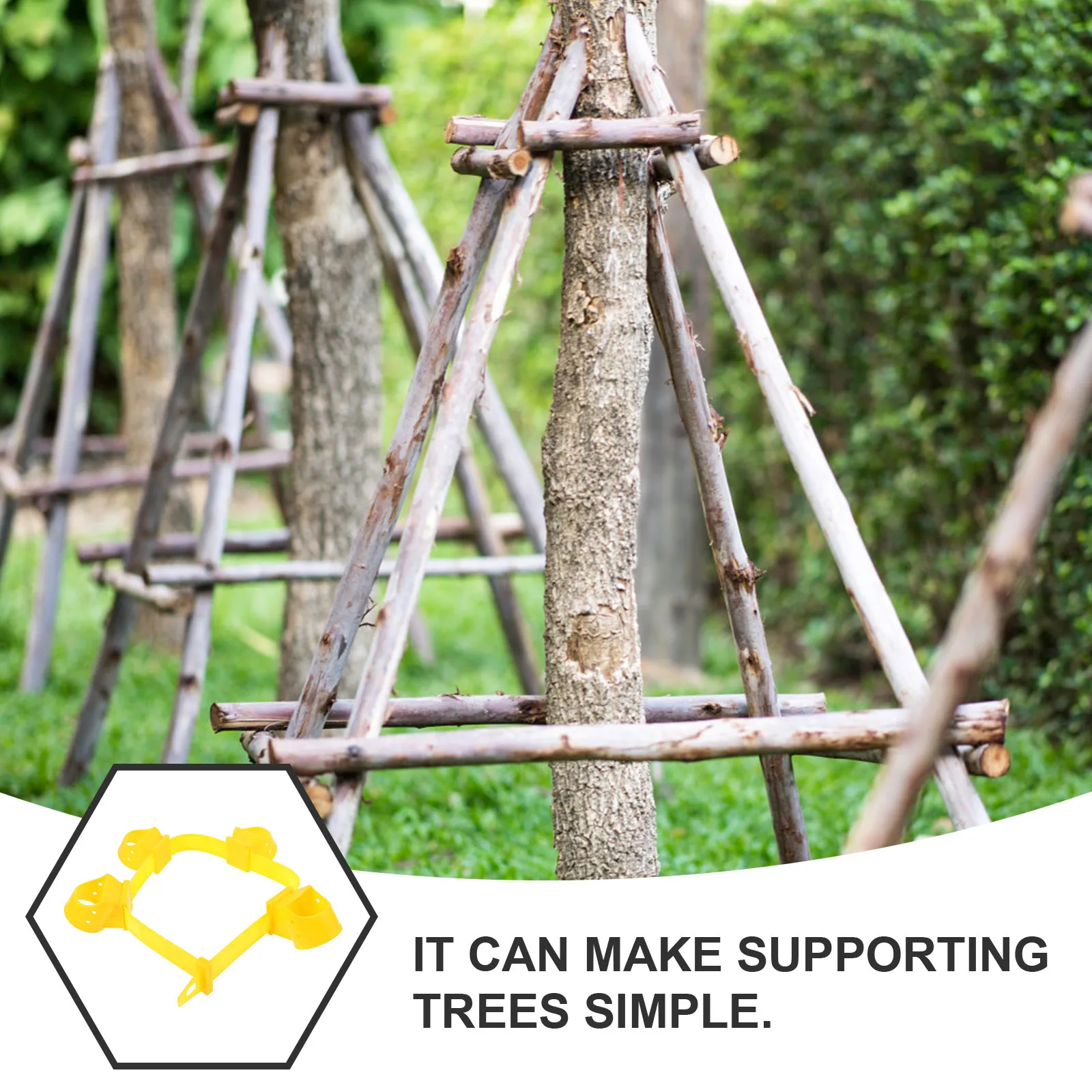 4Pcs Tree Stake and Support System with Adjustable Straps for Fruit Trees Garden Plants Wind Resistance Reusable Tree Support
4Pcs Tree Stake and Support System with Adjustable Straps for Fruit Trees Garden Plants Wind Resistance Reusable Tree Support