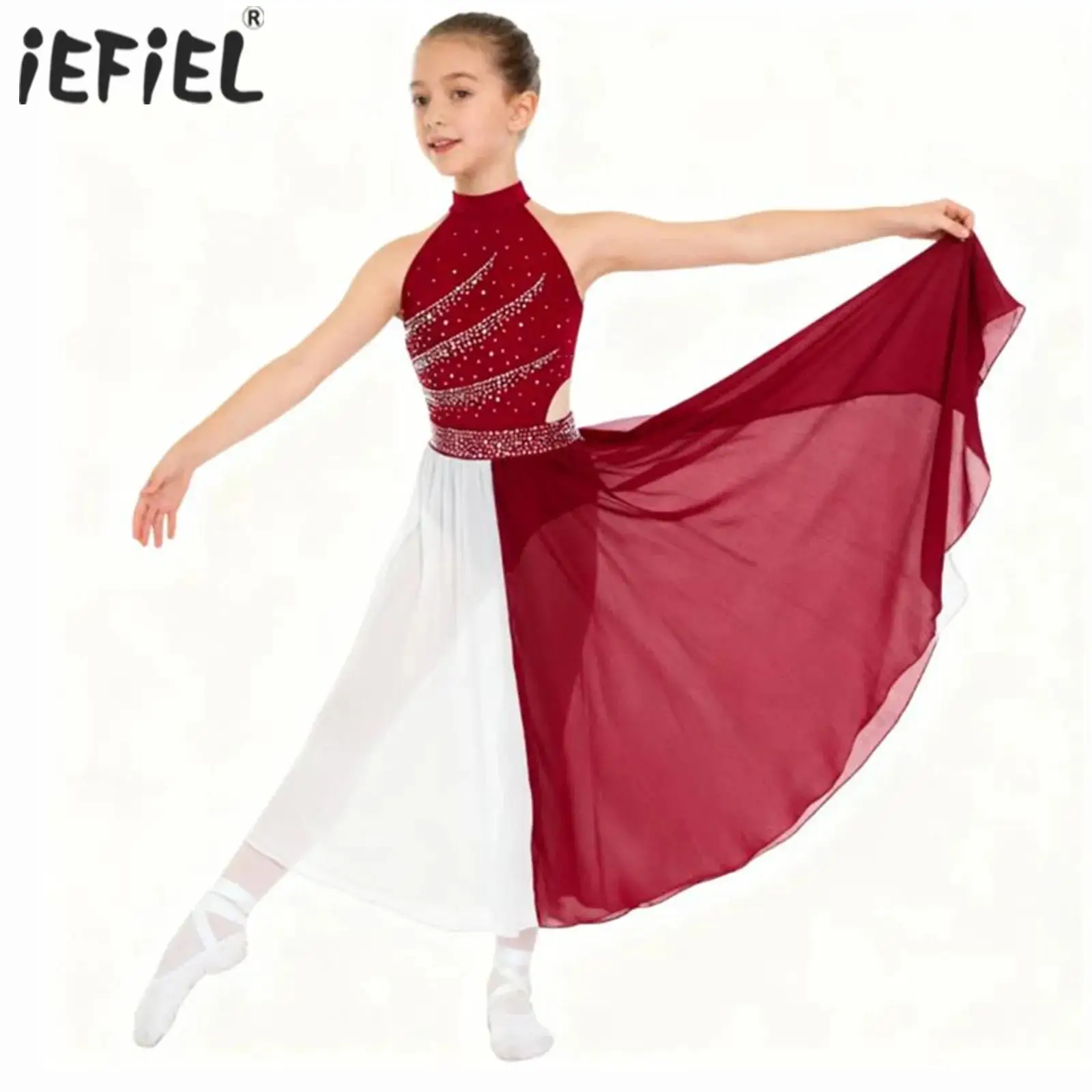 Детский гимнастический костюм для фигурного катания для девочек, балетный современный лирический танцевальный костюм, блестящее трико со стразами и разрезом по бокам, платье
Детский гимнастический костюм для фигурного катания для девочек, балетный современный лирический танцевальный костюм, блестящее трико со стразами и разрезом по бокам, платье