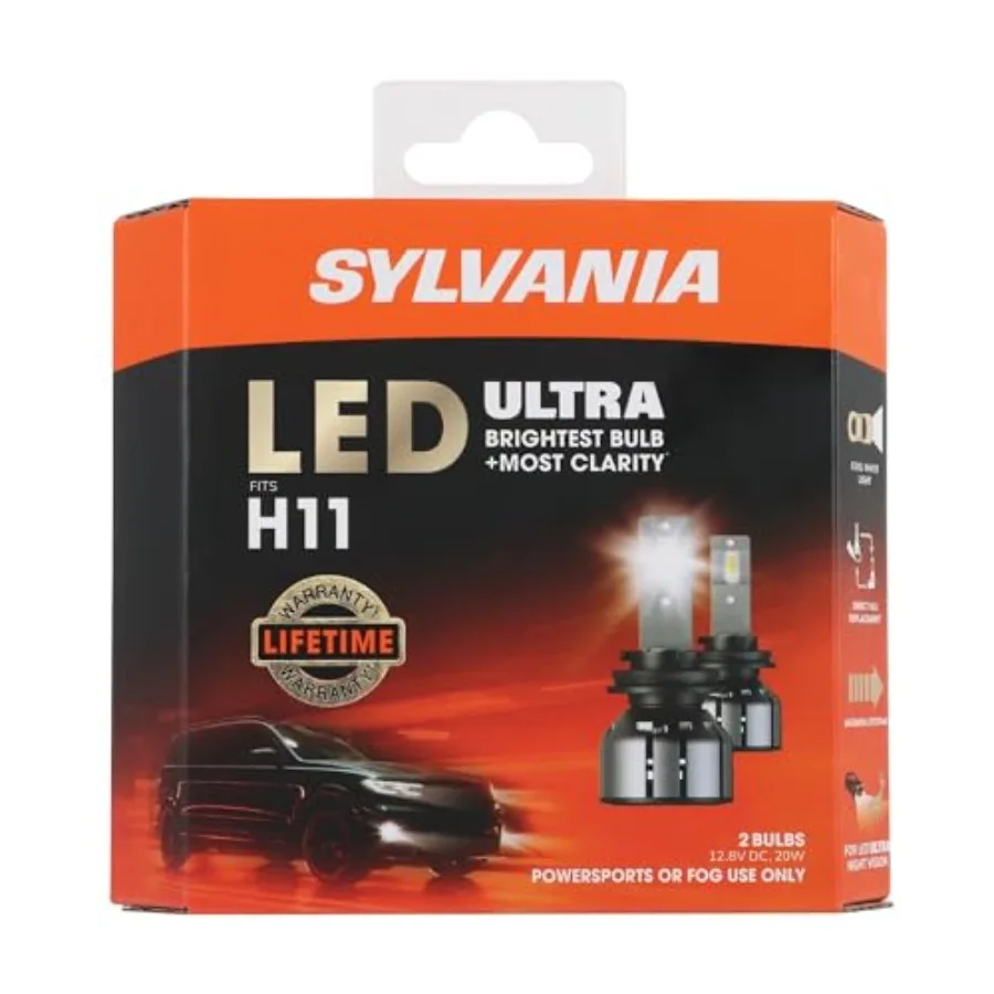 H11 LED Ultra - Fog Lights For Cars and Trucks - Headlight Bulbs for Off Road Powersports - 6000k Cool White LED Light - Maximu
H11 LED Ultra - Fog Lights For Cars and Trucks - Headlight Bulbs for Off Road Powersports - 6000k Cool White LED Light - Maximu