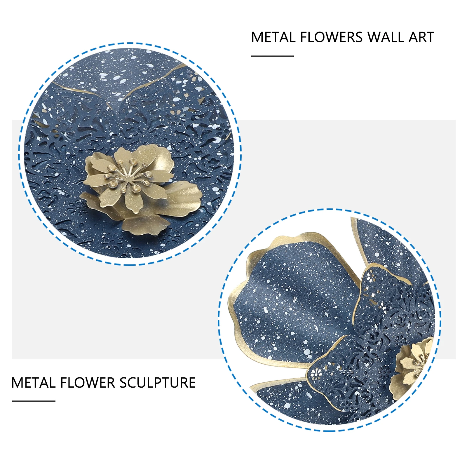 3D Flower Wall Hanging Iron Art Metal Decor Blue Delicate Sculptures Lifelike Rust Resistant Vibrant Colors Indoor
3D Flower Wall Hanging Iron Art Metal Decor Blue Delicate Sculptures Lifelike Rust Resistant Vibrant Colors Indoor