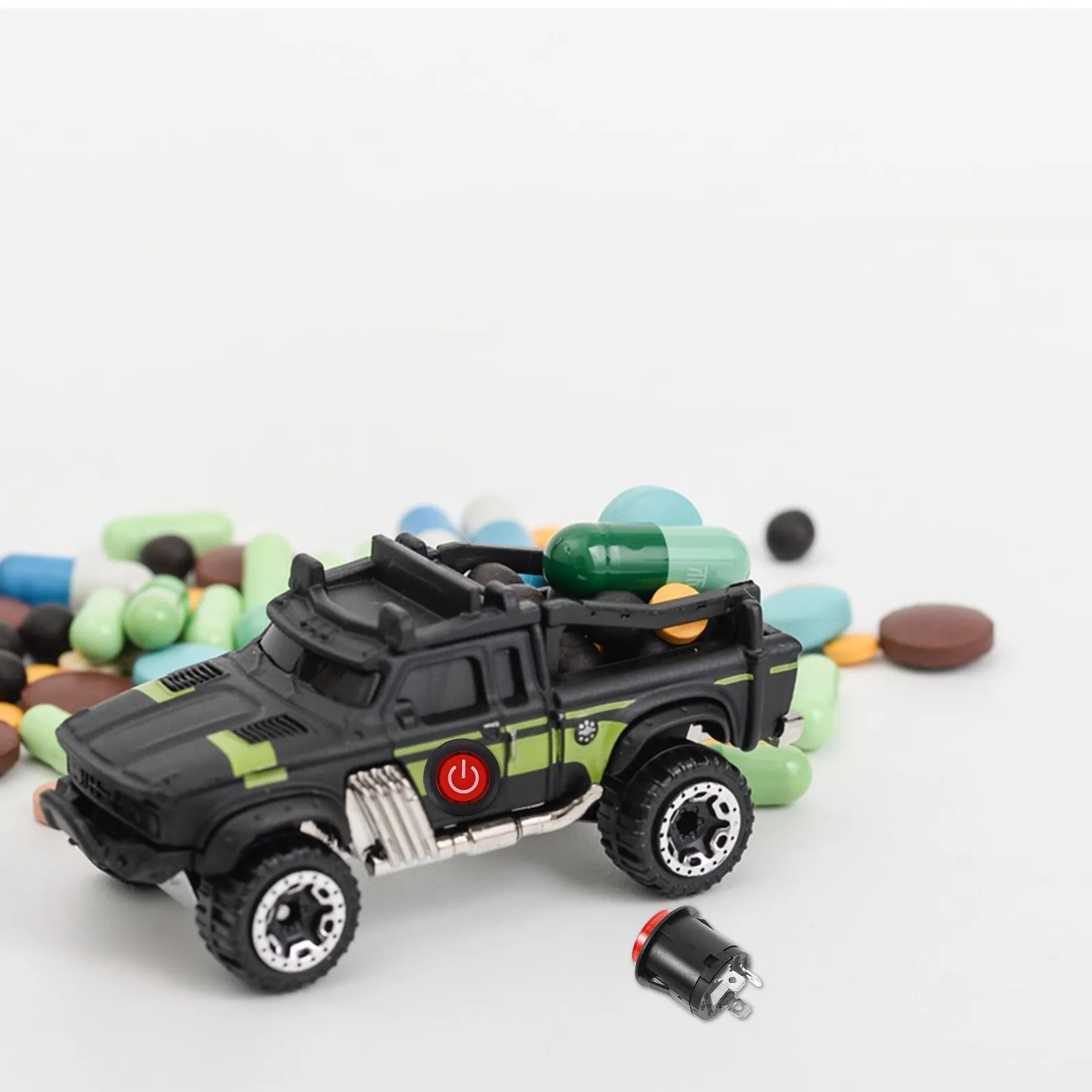 Children Electric Ride-on Car Start Button Switch Replacement Rocker Type Push Button for Motorcycles Electric Vehicles on Off
Children Electric Ride-on Car Start Button Switch Replacement Rocker Type Push Button for Motorcycles Electric Vehicles on Off