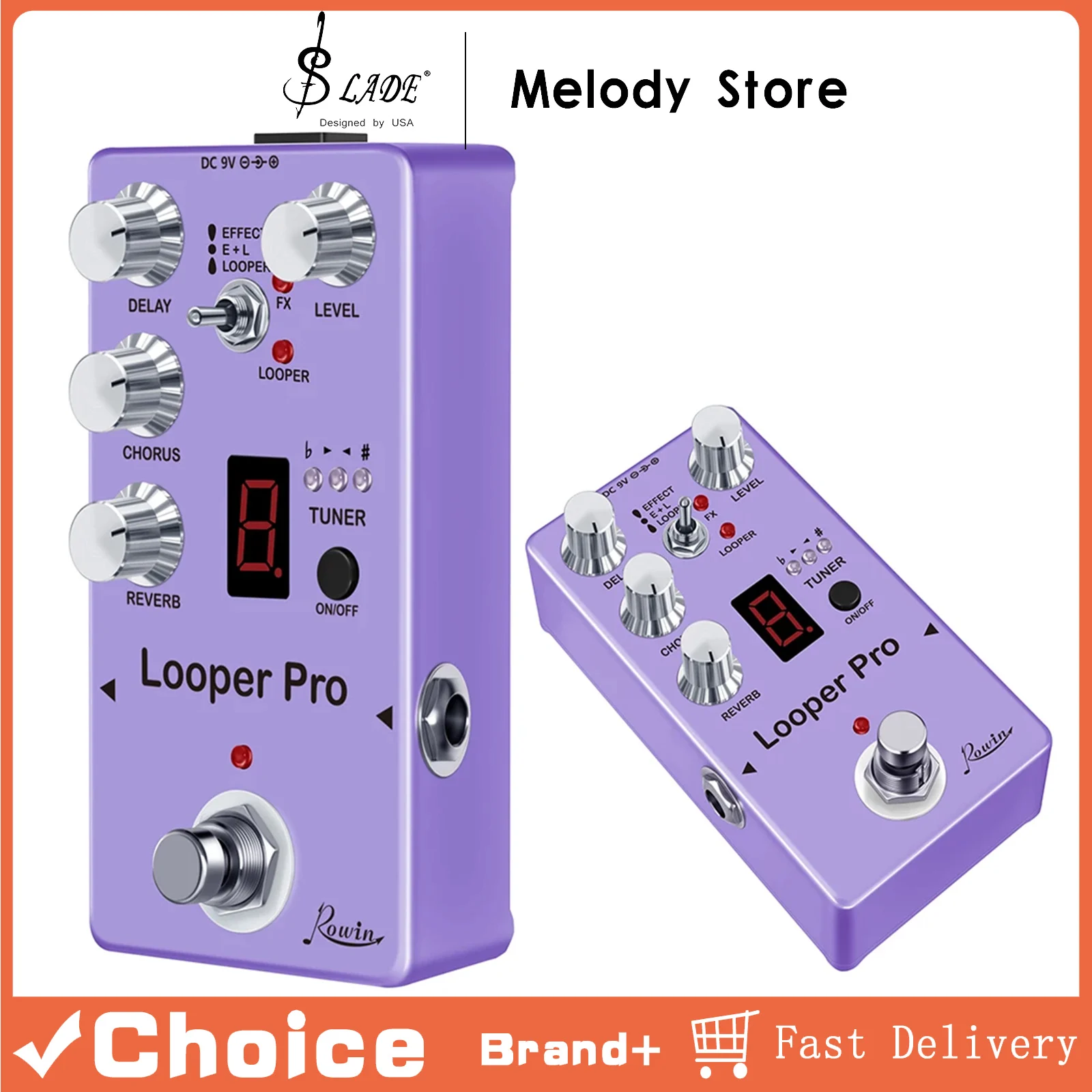 RE-05 Looper Pro Guitar Effects Pedal Looper Delay Chorus Tuner Reverb Effect Professional Recording Pedal Guitar Parts
RE-05 Looper Pro Guitar Effects Pedal Looper Delay Chorus Tuner Reverb Effect Professional Recording Pedal Guitar Parts