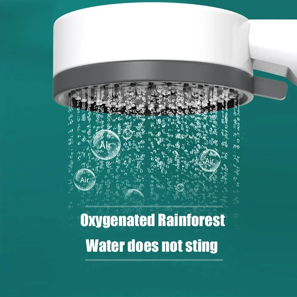 10 Mode High Pressure Shower Head Handheld Filter Sprayer with One Touch Stop Water Saving Function for Bathroom Accessories
10 Mode High Pressure Shower Head Handheld Filter Sprayer with One Touch Stop Water Saving Function for Bathroom Accessories