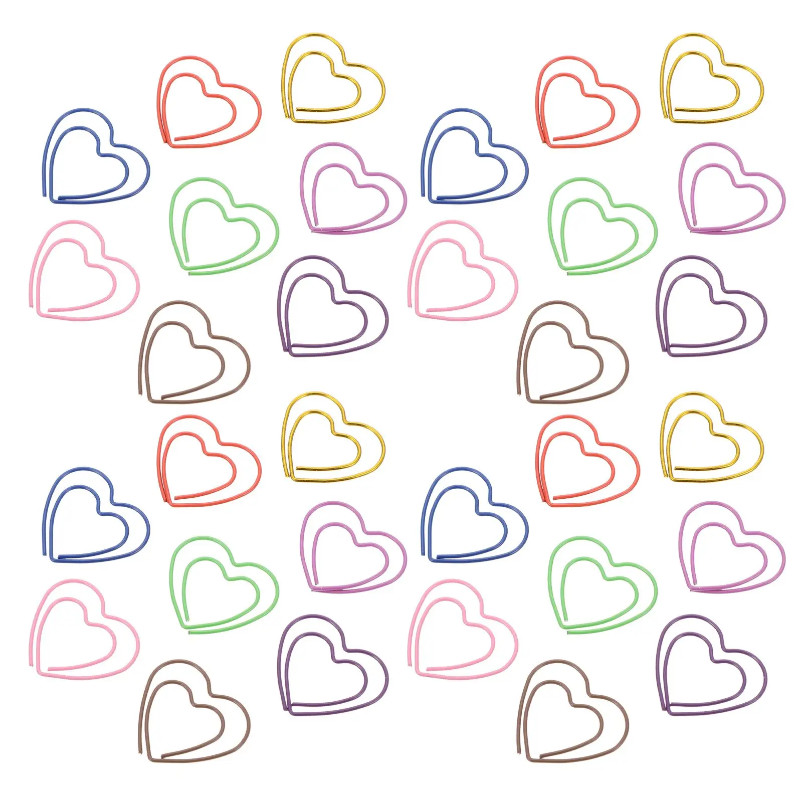 50 Pcs Paper Clips Heart-Shaped Colorful Metal Office Clip Clip Office Supplies Plastic Decorative
50 Pcs Paper Clips Heart-Shaped Colorful Metal Office Clip Clip Office Supplies Plastic Decorative