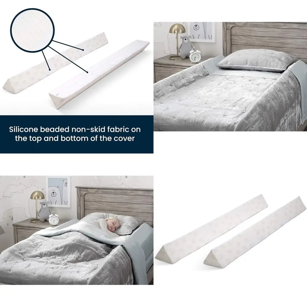 Защитный бортик для кровати Serta Perfect Sleeper XL — защитный барьер для детей с водонепроницаемым, нескользящим, моющимся чехлом — набор из 2 штук, белый
Защитный бортик для кровати Serta Perfect Sleeper XL — защитный барьер для детей с водонепроницаемым, нескользящим, моющимся чехлом — набор из 2 штук, белый