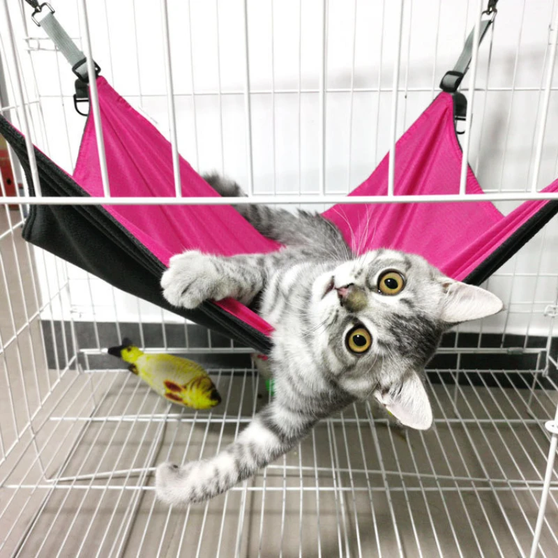 Suspended cat hammock, all-season cat supplies, adjustable cat bed, new cat cradle, comfortable hooks.
Suspended cat hammock, all-season cat supplies, adjustable cat bed, new cat cradle, comfortable hooks.