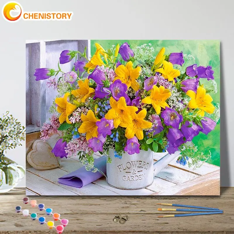 CHENISTORY Painting By Number Flowers Drawing On Canvas Handpainted Art Gift Diy Pictures By Number Handicraft Kits Home Decor
CHENISTORY Painting By Number Flowers Drawing On Canvas Handpainted Art Gift Diy Pictures By Number Handicraft Kits Home Decor
