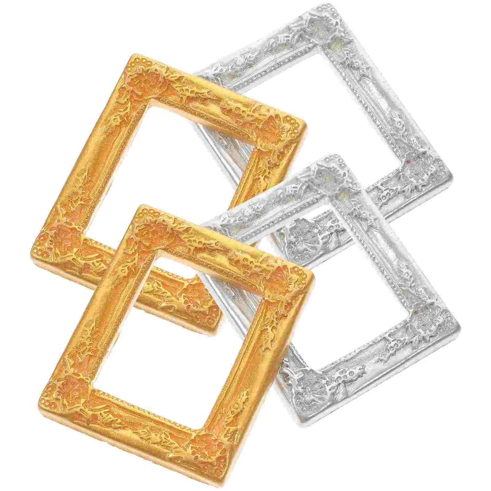 Picture Frame Vintage Resin Photo Frames Mini Adornment Gold Booth Miniature Retro Decor
Picture Frame Vintage Resin Photo Frames Mini Adornment Gold Booth Miniature Retro Decor