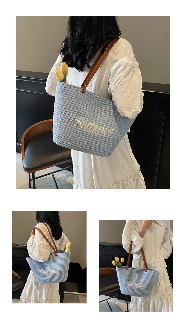 2026 New Large Capacity Straw Bag Women Summer Shoulder Bag Casual Commute Tote Bag Beach Handbag
2026 New Large Capacity Straw Bag Women Summer Shoulder Bag Casual Commute Tote Bag Beach Handbag