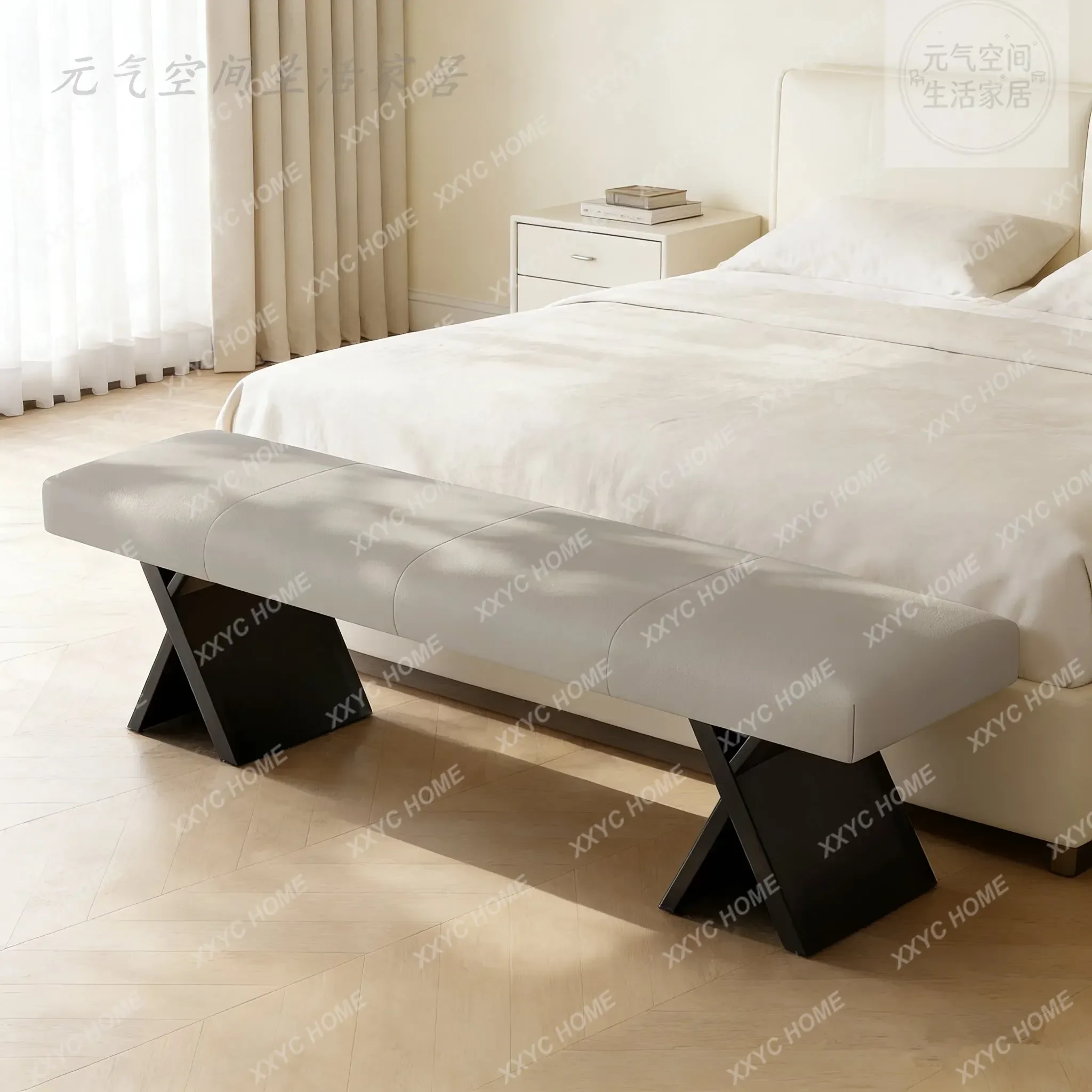 LLight luxury long stool entry shoe changing stool modern simple light luxury bedside stool
LLight luxury long stool entry shoe changing stool modern simple light luxury bedside stool