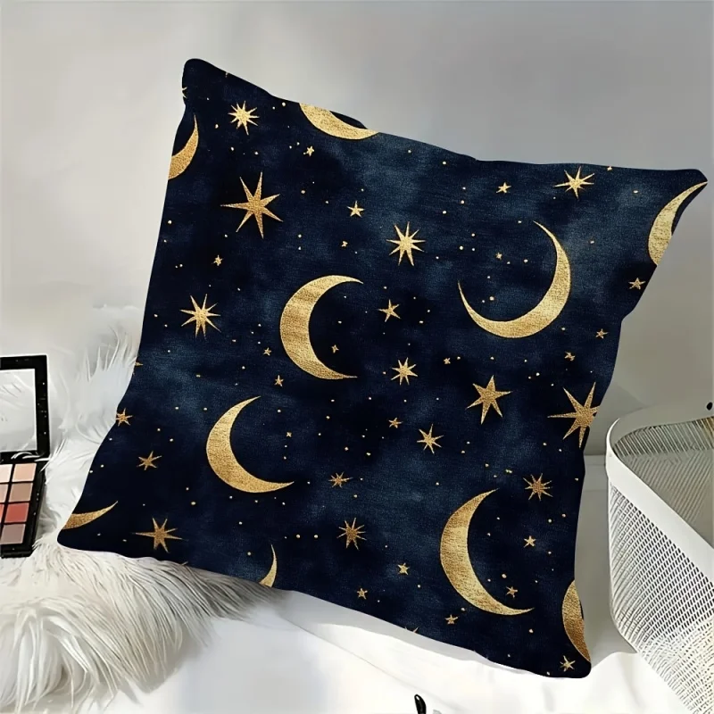VIKAMA With A Golden Crescent Moon And Star Design Is Perfect For Sofas, Bedrooms, Or Car Interiors
VIKAMA With A Golden Crescent Moon And Star Design Is Perfect For Sofas, Bedrooms, Or Car Interiors