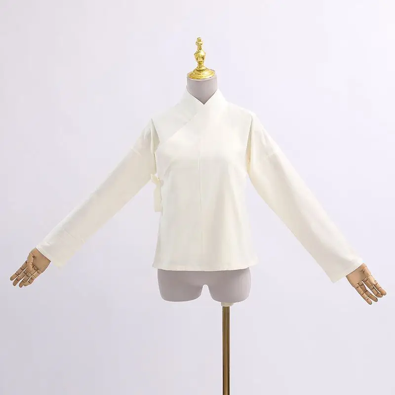 Pure Coffee Hanfu Long Sleeve Shirts Women Ancient Chinese Traditional Hanfu Lining Placket-collar Beige Top Shirts Women
Pure Coffee Hanfu Long Sleeve Shirts Women Ancient Chinese Traditional Hanfu Lining Placket-collar Beige Top Shirts Women